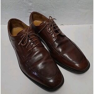 Cole Haan‎ martino brown leather apron toe oxford laced up 10.5M